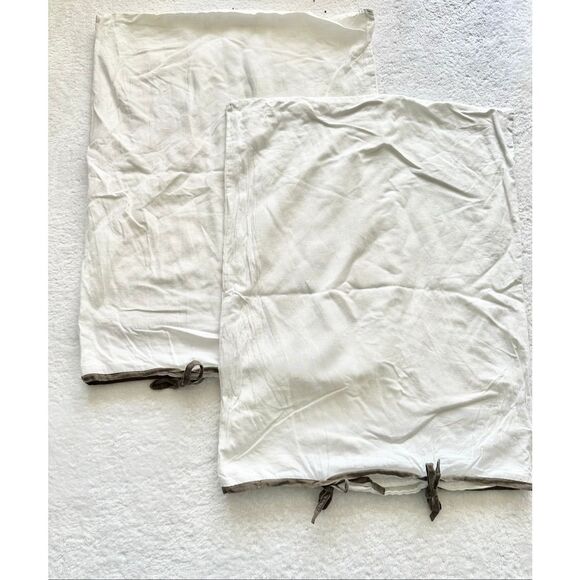 West Elm White and dark gray standard pillowcase - Picture 1 of 2